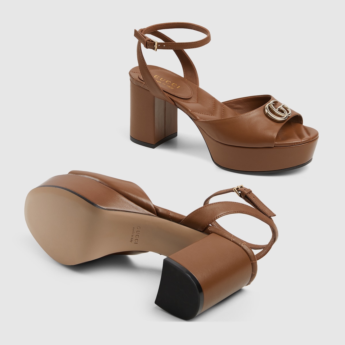 Gucci Women’s platform sandal with Double G - Image 4